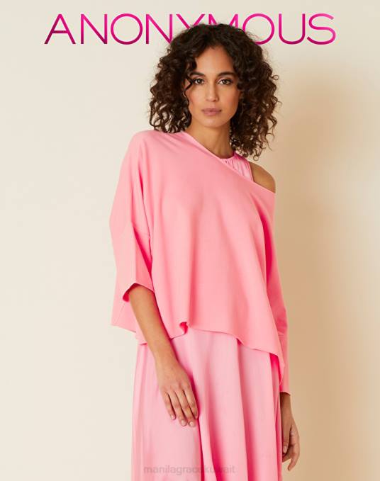 Manila Grace ملابس نحيف لون القرنفل سترة قطنية قصيرة Z2TJ202