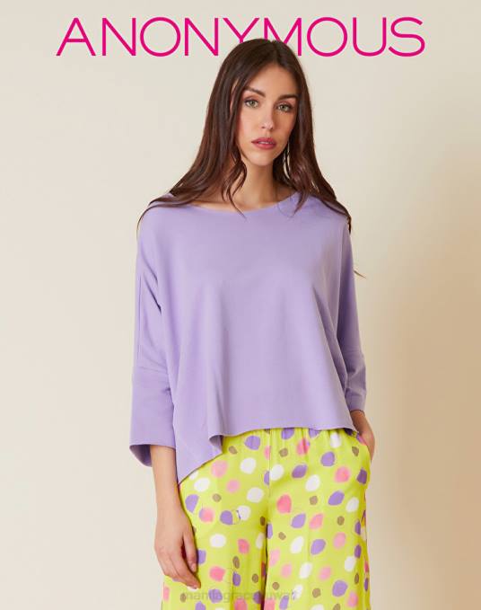 Manila Grace ملابس نحيف الخزامى سترة قطنية قصيرة Z2TJ249