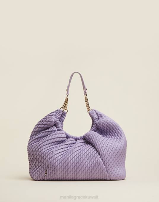 Manila Grace شنطة نحيف الخزامى حقيبة توليب كبيرة Z2TJ490