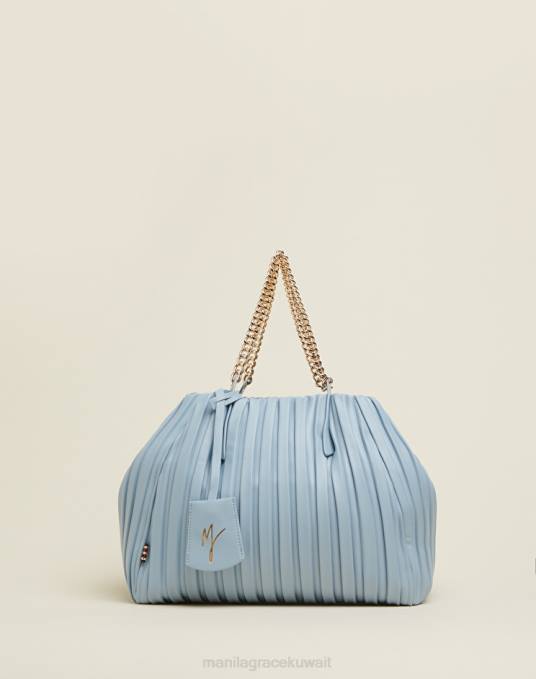 Manila Grace شنطة نحيف الغبار الأزرق حقيبة ياسمين بليس المتوسطة Z2TJ491