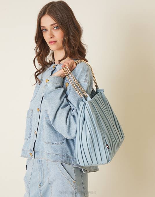 Manila Grace شنطة نحيف الغبار الأزرق حقيبة ياسمين بليس المتوسطة Z2TJ491