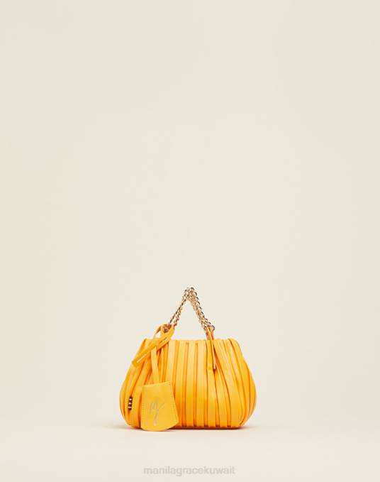 Manila Grace شنطة نحيف أصفر حقيبة صغيرة الياسمين Z2TJ520