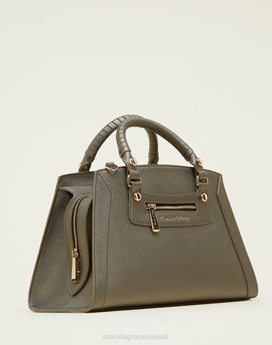 Manila Grace شنطة نحيف أنثراسايت وسيلة التسوق ميراما Z2TJ524