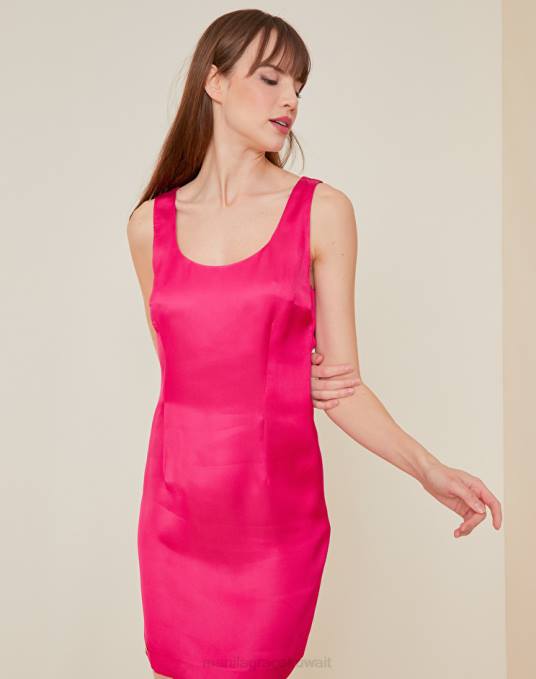 Manila Grace ملابس نحيف الكوبية فستان غمد قصير بلون Z2TJ52