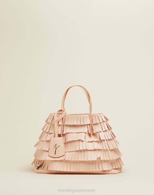 Manila Grace شنطة نحيف لون القرنفل حقيبة صغيرة فرينج الياسمين Z2TJ535