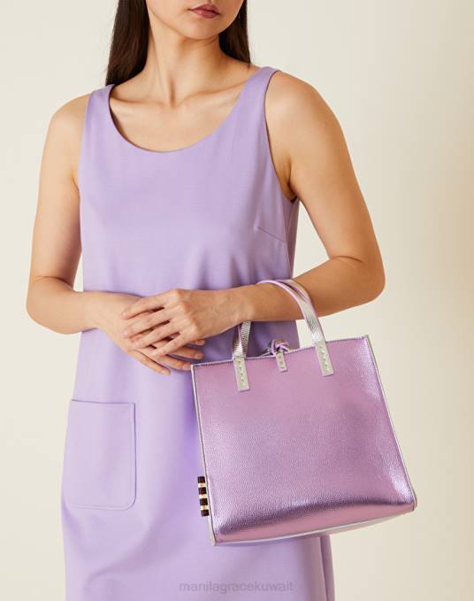 Manila Grace شنطة نحيف لون القرنفل حقيبة فيليسيا الصغيرة نسخة 