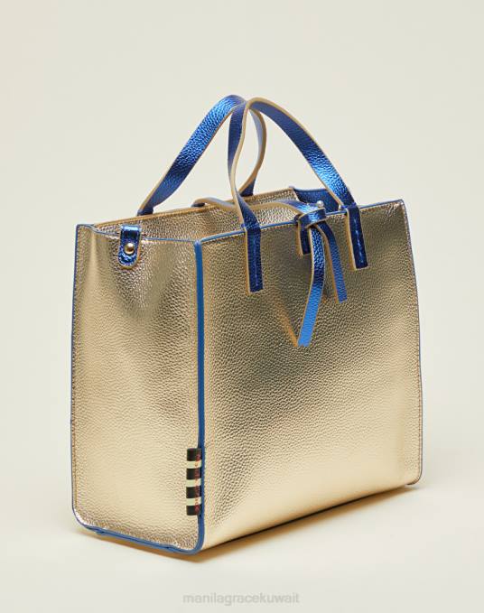 Manila Grace شنطة نحيف ذهب حقيبة فيليسيا الصغيرة نسخة 