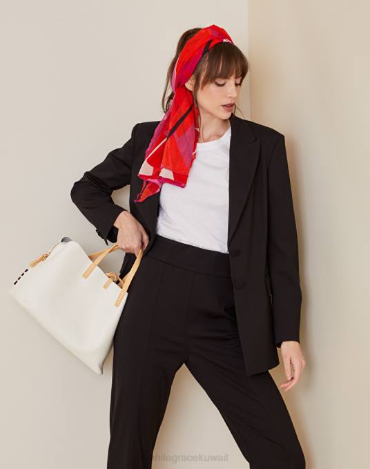 Manila Grace شنطة نحيف حليب ابيض كيس فيونا صغير من الحبوب الناعمة Z2TJ554