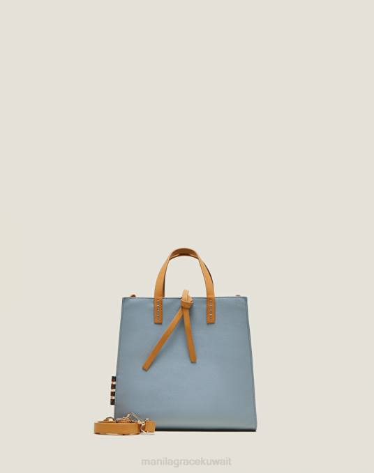 Manila Grace شنطة نحيف الغبار الأزرق حقيبة فيليسيا الصغيرة الأساسية Z2TJ560