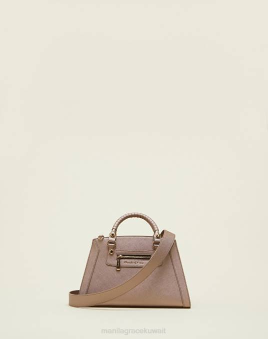 Manila Grace شنطة نحيف برونزية حقيبة ميراما متوسطة Z2TJ565