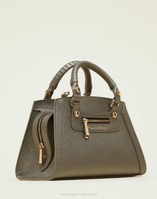 Manila Grace شنطة نحيف أنثراسايت حقيبة ميراما صغيرة Z2TJ567