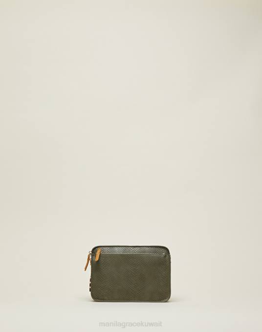 Manila Grace شنطة نحيف الأخضر العسكري حقيبة كروس فلوريدا الصغيرة Z2TJ570