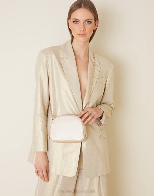 Manila Grace شنطة نحيف ذهب حقيبة صغيرة مع حزام الكتف Z2TJ572