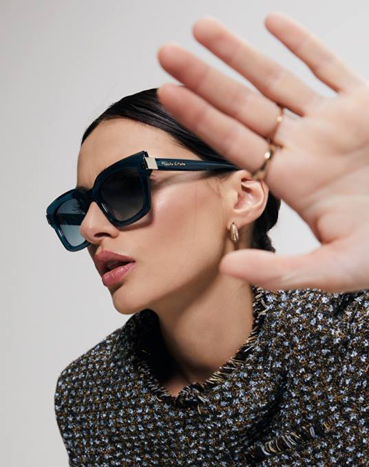 Manila Grace ملحق نحيف بنزين النظارات الشمسية المربعة Z2TJ582