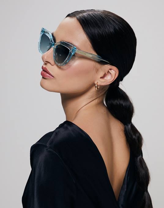 Manila Grace ملحق نحيف الماء الأخضر النظارات الشمسية الشفافة Z2TJ584