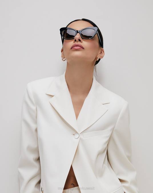 Manila Grace ملحق نحيف أسود النظارات الشمسية عين القط Z2TJ590