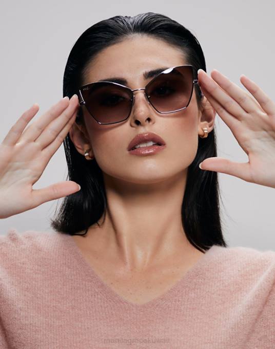 Manila Grace ملحق نحيف وَردَة النظارات الشمسية الفراشة Z2TJ595