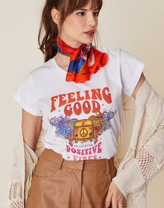 Manila Grace ملحق نحيف البنفسجي وشاح من نسيج التويل الفيسكوز مع طباعة مرقعة Z2TJ656