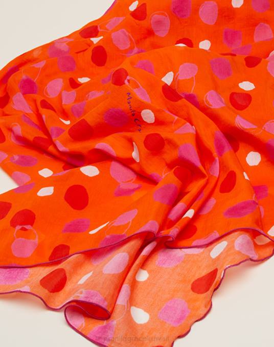 Manila Grace ملحق نحيف البرتقالي وشاح أرجوحة مع النقاط Z2TJ664