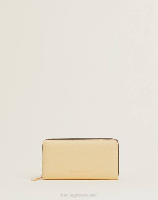 Manila Grace شنطة نحيف أصفر محفظة فيليس المتوسطة Z2TJ687