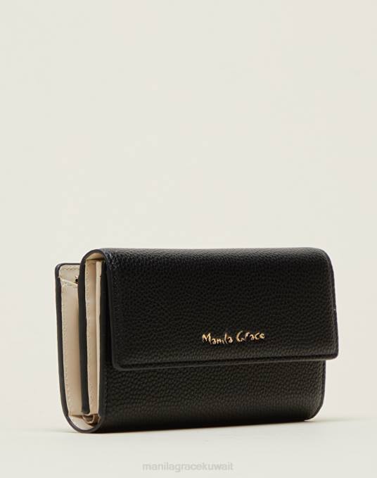 Manila Grace شنطة نحيف أسود محفظة بجيب متوسط Z2TJ688