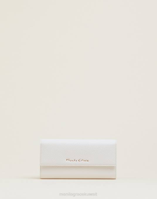 Manila Grace شنطة نحيف حليب ابيض محفظة بجيب متوسط Z2TJ689