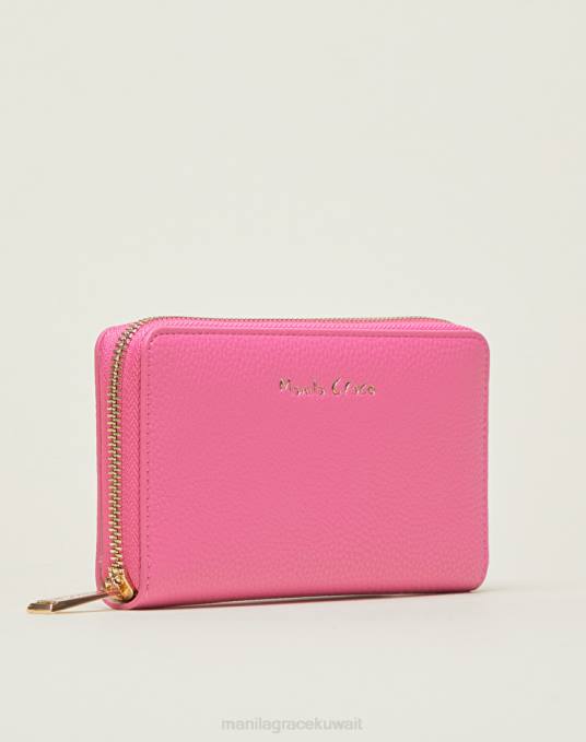 Manila Grace شنطة نحيف com.fuxia محفظة متوسطة الحجم بسحاب Z2TJ682