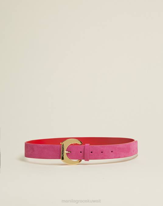 Manila Grace ملحق نحيف com.fuxia حزام الخصر من جلد الغزال Z2TJ708