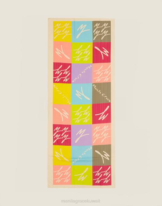 Manila Grace ملحق نحيف الكوبية فولارد مطبوع عليه شعار mg Z2TJ651