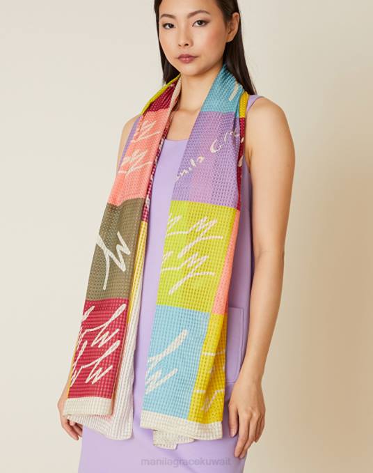 Manila Grace ملحق نحيف الكوبية فولارد مطبوع عليه شعار mg Z2TJ651